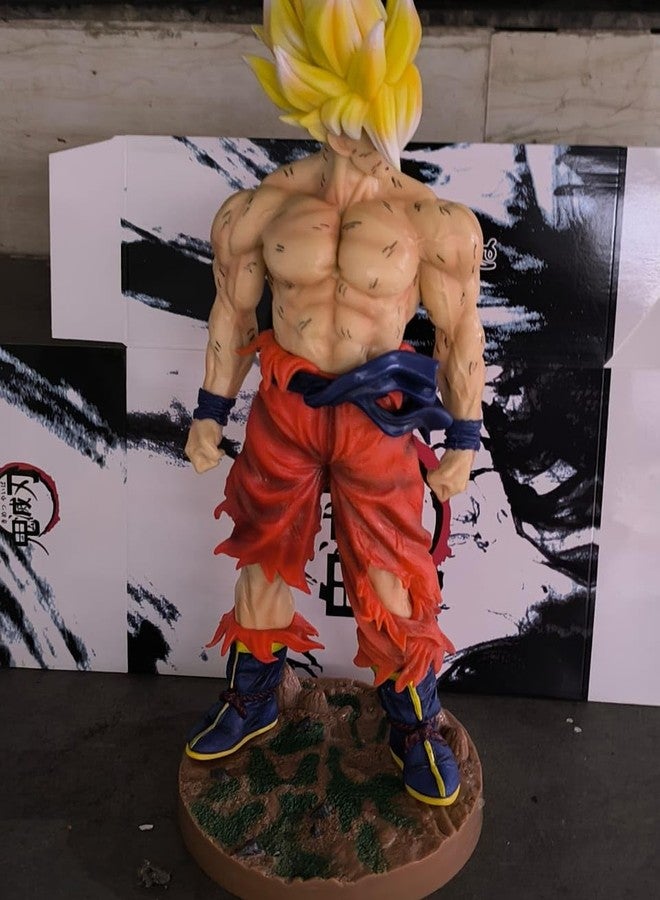 Iconic Keychains مجسم شخصية سوبر سايان القابل للتجميع من دراغون بول زد، 30 سم، زي قتالي برتقالي - Image 2